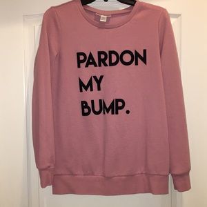 Motherhood Maternity “Pardon My Bump” Sweater